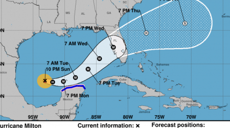 Maps show track of Hurricane Milton as forecasters predict landfall in Florida this week