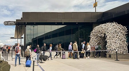 I flew into the only airport inside a US national park. It felt more like a luxury hotel lobby than a terminal.