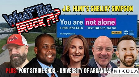 Port strike ends; J.B. Hunt’s Shelley Simpson; University of Arkansas | WHAT THE TRUCK?!?