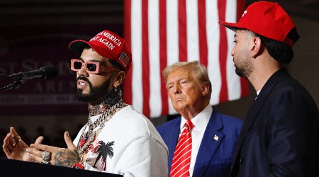 Watch: Puerto Rican Rap Star Anuel AA Shows Trump Armored Truck During Mar-a-Lago Visit