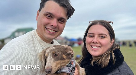 One thousand sausage dogs invade beach for meet up