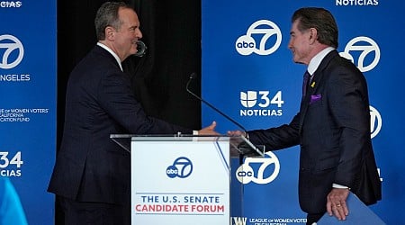 Adam Schiff and Steve Garvey discuss top issues facing California during U.S. Senate Candidate Forum