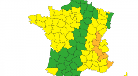 Cinq départements encore en vigilance orange pluie-inondation, nouvelle alerte pour mercredi