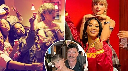 Taylor Swift parties with Chiefs WAGs inside Travis Kelce's suite