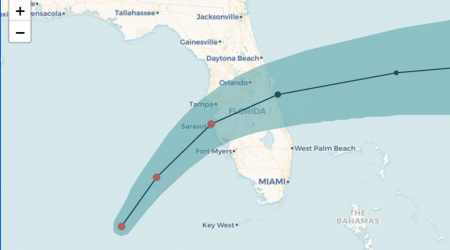 Where Hurricane Milton is forecast to hit Florida