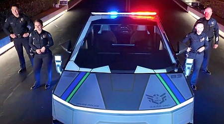 California Cops Show Off Absurd New Cybertruck With Music From Terminator Movies