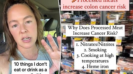 Cancer dietitian reveals 7 foods, drinks she wouldn't consume