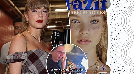 Taylor Swift wore glitter freckles -- and the brand's founder is facing high demand