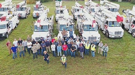 Xcel Energy line workers sent to Georgia last week now en route to Florida