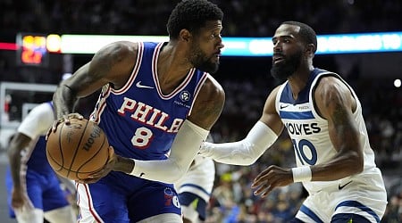 Paul George scores 23 points in preseason debut with 76ers