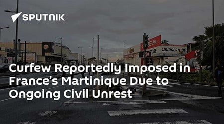 Curfew Imposed in France’s Martinique Due to Ongoing Civil Unrest - Reports