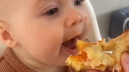 WATCH: Baby has the best reaction to trying pizza for the 1st time