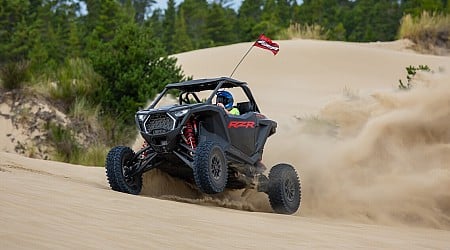 New 2025 Polaris RZR Pro side-by-side series blast the dunes of Oregon