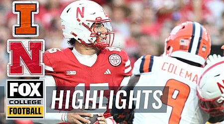 No. 24 Illinois Fighting Illini vs. No. 22 Nebraska Cornhuskers Highlights | FOX College Football