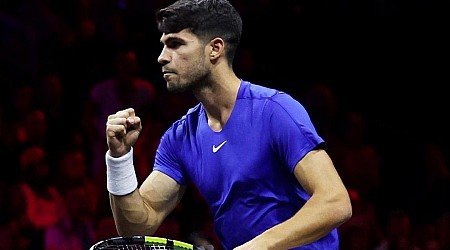 Explosivo estreno individual de Alcaraz hoy sábado en la Laver Cup