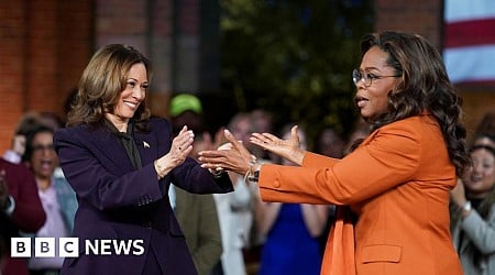 Harris and Oprah hold a star-studded rally in Michigan