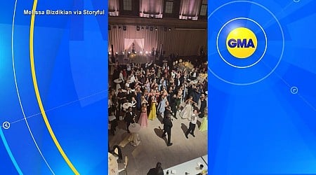 WATCH: Wedding guests perform ABBA flash mob