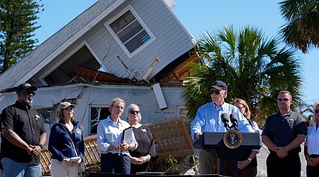 Biden views hurricane damage in Florida. Harris goes to North Carolina