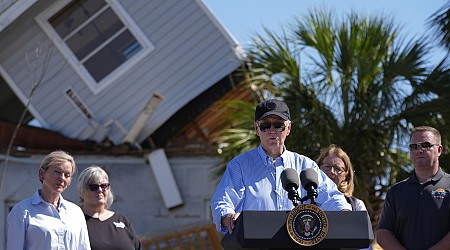 Pres. Biden tours hurricane-ravaged Florida, announces $600 million in Florida resiliency projects