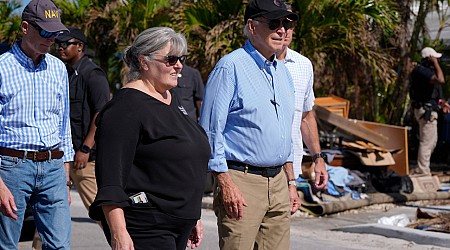 Biden views Hurricane Milton damage in Florida