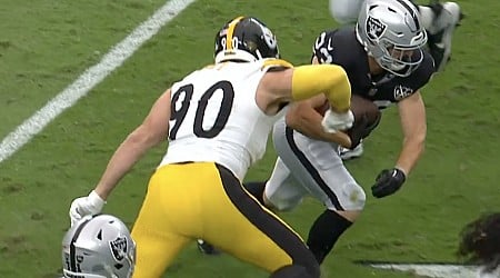 T.J. Watt’s perfect ‘Peanut Punch’ in Raiders-Steelers led to a Pittsburgh TD