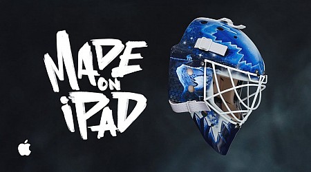 iPad Pro and Apple Pencil Pro Used to Design Seven NHL Goalie Masks Shown in This New Ad