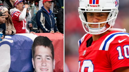 Patriots fans react to Drake Maye's 3 TD debut