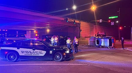 Rollover 3 car accident in Colorado Springs