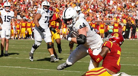 PSU's Franklin Calls Tyler Warren '1 of the Best Players' in CFB After Historic Game