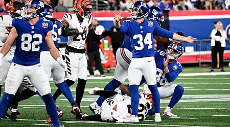 Giants' Greg Joseph misses two field goals in loss to Bengals