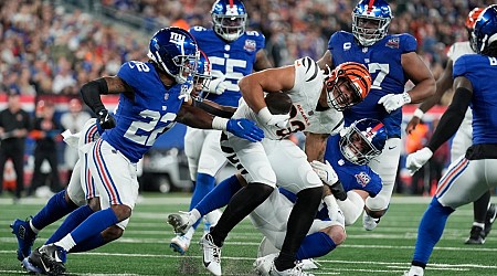 Giants lose to Cincy despite strong defense as offense comes up short