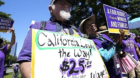 California health care workers get a pay bump under a new minimum wage law