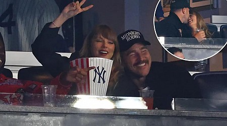 Travis Kelce had 'mixed feelings' while cuddling up with Taylor Swift at Yankees playoff game