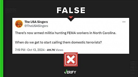 Armed militia hunting FEMA claims are false