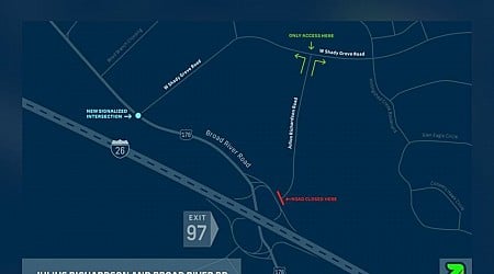 SCDOT announces ramp changes to I-26