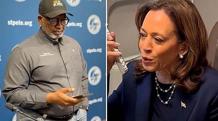 Kamala Harris tweeted edited video of post-hurricane call to Florida mayor to remove self-praise, concern about aid speed