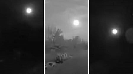 Strange Bright Orb Floats By Door Camera Video In Minnesota