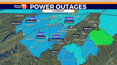 Heavy rain, storms cause power outages across the Tri-Cities