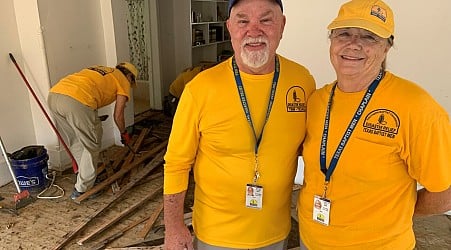 These missionaries have volunteered at a dozen disaster sites this year