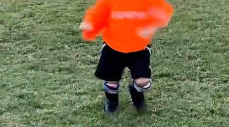 WATCH: 3-year-old gives soccer a 2nd chance and has the best time