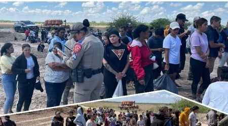 Large Migrant Group Crossings Returns to Texas Border Sector