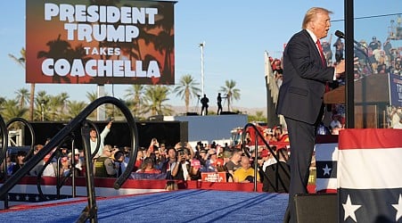 Man with guns arrested near Trump rally in Coachella, sheriff says