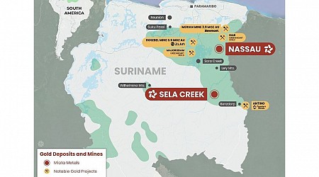 Miata Metals Establishes Gold Exploration Portfolio in Suriname Through 79North Acquisition