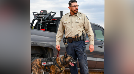 Ceremony honors service of Colorado Parks and Wildlife K-9 officer