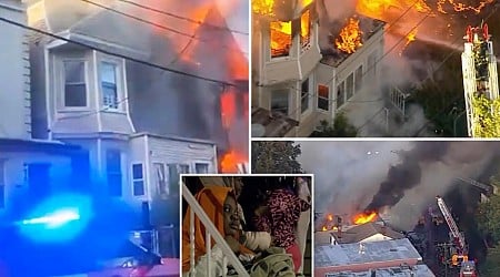 Fire destroys five homes in New Jersey as officials investigate if squatters caused the blaze