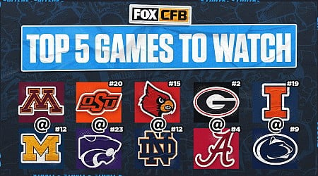 College football Week 5 preview: Five best games to watch this weekend