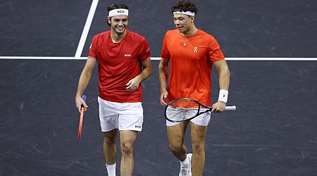 Laver Cup tied after Fritz, Shelton win in doubles