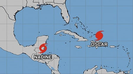 Hurricane Oscar forms; Tropical Storm Nadine makes landfall