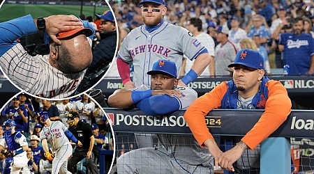 Mets fans watch team lose to Dodgers in NLCS during watch party at Citi Field