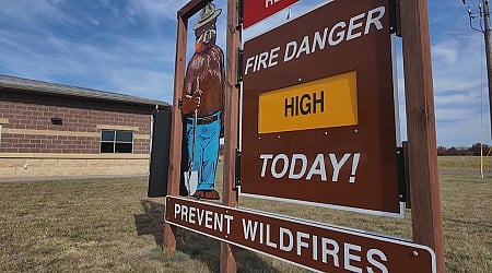 High fire risk with dry conditions in Western Wisconsin